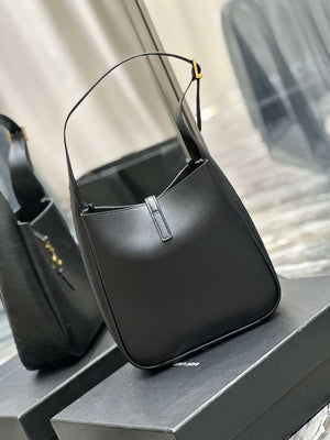 YSL 713938 LE 5 A 7 Supple Small In Grained Leather Black - Default Title - View 5