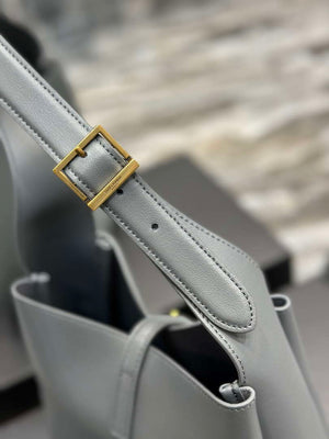 YSL 713938 LE 5 A 7 Supple Small In Grained Leather Blue - Default Title - View 5