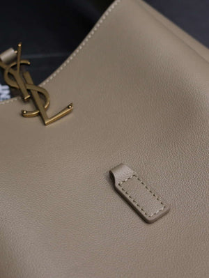 YSL 713938 LE 5 A 7 Supple Small In Grained Leather Dusty Gray - Default Title - View 4