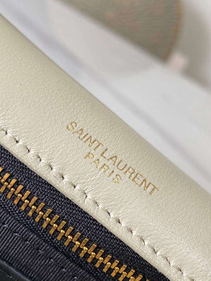 YSL 734153 Calypso In Lambskin Chain Bag White - Default Title - View 9