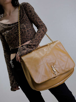 YSL 742431 JAMIE 4.3 In Lambskin Bag Earthy Yellow - Default Title - View 14