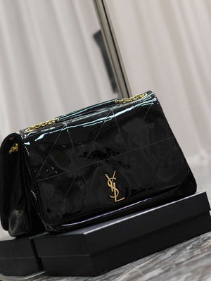 YSL 742431 JAMIE 4.3 In Patent leather Bag Black - Default Title - View 2