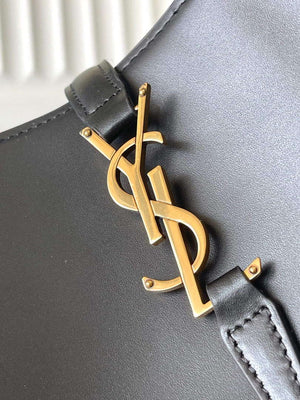 YSL 7428282 Le 37 Bucket In Shiny Leather Black - Default Title - View 6