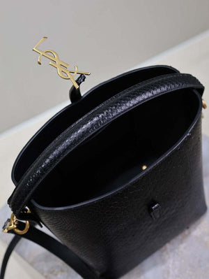 YSL 749036 LE 37 small in alligator Black snake print - Default Title - View 10