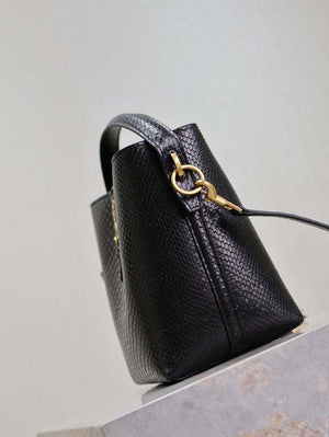 YSL 749036 LE 37 small in alligator Black snake print - Default Title - View 11