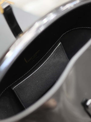 YSL 749036 LE 37 small in in Patent leather Black - Default Title - View 7