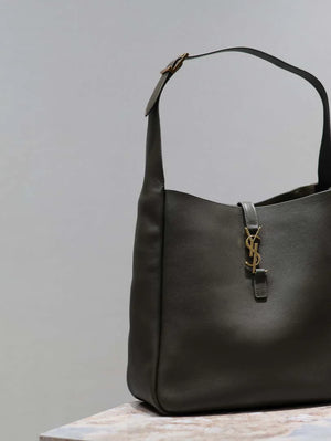 YSL 753837 Le 5 ¨¤ 7 Supple Large In Smooth Leather Drak Green - Default Title - View 3