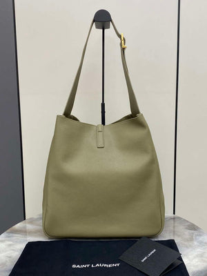 YSL 753837 Le 5 ¨¤ 7 Supple Large In Smooth Leather Green - Default Title - View 2