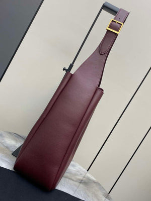 YSL 753837 Le 5 ¨¤ 7 Supple Large In Smooth Leather Wine Red - Default Title - View 3