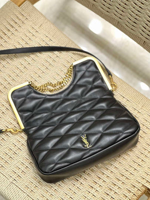 YSL 754001 Cerniera YSL Quilted Leather Top-Handle Bag LE 87 - Default Title - View 8