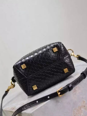 YSL 765870 LE 37 Mini in Black Lambskin leather Snake pattern - Default Title - View 9