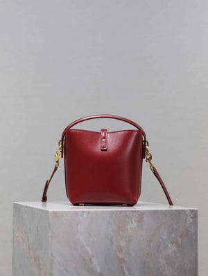 YSL 765870 LE 37 Mini in Lambskin leather Red - Default Title - View 8