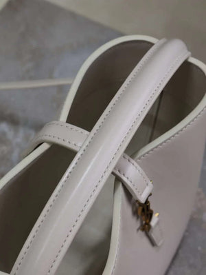 YSL 765870 LE 37 Mini in Lambskin leather White - Default Title - View 6