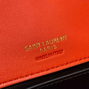 YSL 801437 Loulou small in matelass¨¦ lambskin Red - Default Title - View 7