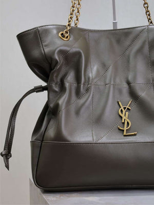 YSL 809824 JAMIE 4.3 Large SHOPPING in lambskin Dark Green - Default Title - View 4