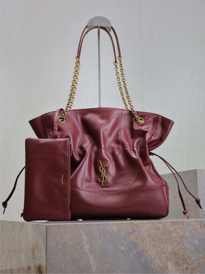 YSL 809824 JAMIE 4.3 Large SHOPPING in lambskin Red - Default Title - View 1