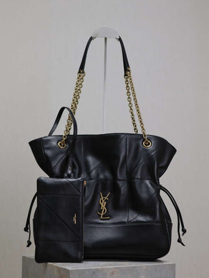 YSL 809824 JAMIE 4.3 SHOPPING in lambskin Black - Default Title - View 1