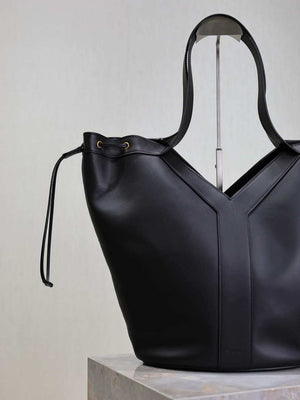 YSL 833160AAE146359 Y large Hobo in leather Black - Default Title - View 3