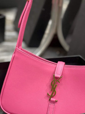 YSL LE5¨¤7 657228 Hobo Bag In Smooth Leather Plum - Default Title - View 3