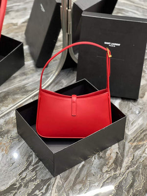 YSL LE5¨¤7 657228 Hobo Bag In Smooth Leather Red - Default Title - View 8