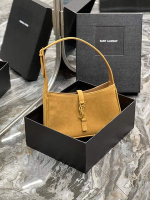 YSL LE5¨¤7 657228 Hobo Bag In Sable Suede calfskin Apricot - Default Title - View 2