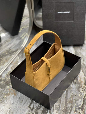 YSL LE5¨¤7 657228 Hobo Bag In Sable Suede calfskin Apricot - Default Title - View 4