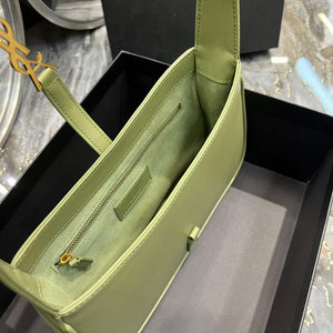 YSL LE5¨¤7 657228 Hobo Bag In Smooth Leather Light Green - Default Title - View 9