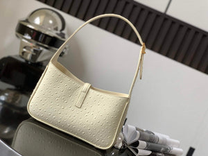 YSL LE5¨¤7 657228 Hobo Bag Ostrich Leather - Default Title - View 3