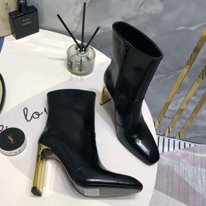 YSL Women's Boots Designer Saint Laurent High Shoes Y67212 - US 4=Euro 35 - View 2
