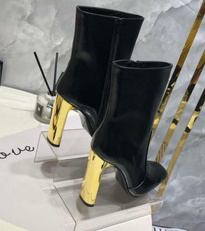 YSL Women's Boots Designer Saint Laurent High Shoes Y67212 - US 4=Euro 35 - View 7