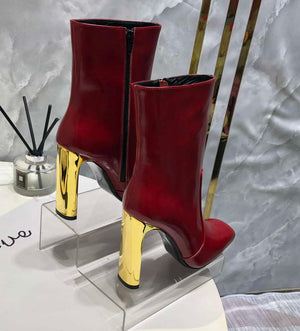 YSL Women's Boots Designer Saint Laurent High Shoes Y67213 - US 4=Euro 35 - View 8