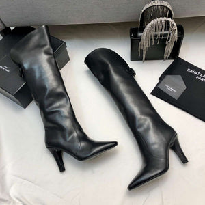 YSL Women's Boots Designer Saint Laurent High Shoes Y67214 - US 4=Euro 35 - View 5
