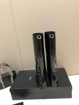 YSL Women's Boots Designer Saint Laurent High Shoes Y67216 - US 4=Euro 35 - View 6
