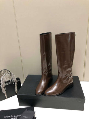 YSL Women's Boots Designer Saint Laurent High Shoes Y67217 - US 4=Euro 35 - View 5