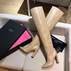 YSL Women's Boots Designer Saint Laurent High Shoes Y67222 - US 4=Euro 35 - View 4