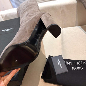 YSL Women's Boots Designer Saint Laurent High Shoes Y67225 - US 4=Euro 35 - View 9
