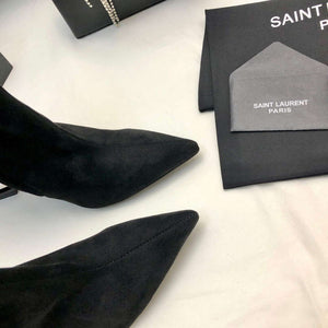 YSL Women's Boots Designer Saint Laurent High Shoes Y67232 - US 4=Euro 35 - View 7