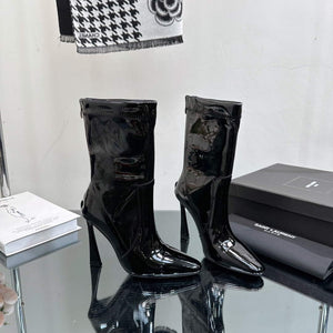 YSL Women's Boots Designer Saint Laurent High Shoes Y67234 - US 4=Euro 35 - View 4