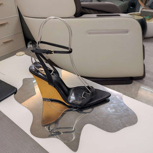 YSL Women's Salom¨¦ Wedges in Patent Leather Y20184 - 35 - View 6