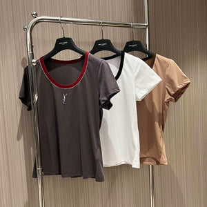 YSL Women's T-shirt Fashion Clothing Y51520 - S - View 2