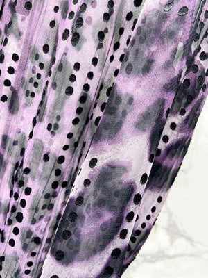 Yves Saint Laurent Jacquard Purple Millet Flower Shirt Y60001 - S - View 5