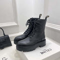 Celine Women Shoes 345553579C.38NO Celine Bulky Laceed up Boot in Shiny Bull 187427 - 35 - View 1