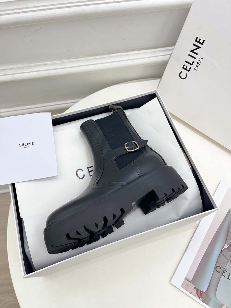 Celine Women Shoes 349823607C.38NO Celine Chelsea Booot in Calfshin 187423