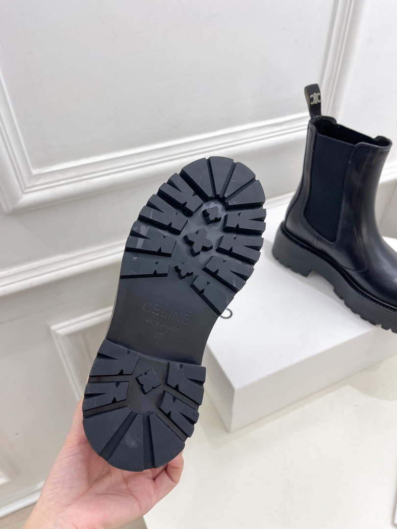 Celine Women Shoes 349823607C.38NO Celine Chelsea Booot in Calfshin 187423