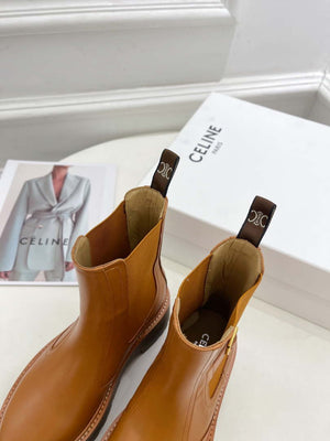 Celine Women Shoes 349823607C.38NO Celine Chelsea Booot in Calfshin 187424 - 35 - View 5