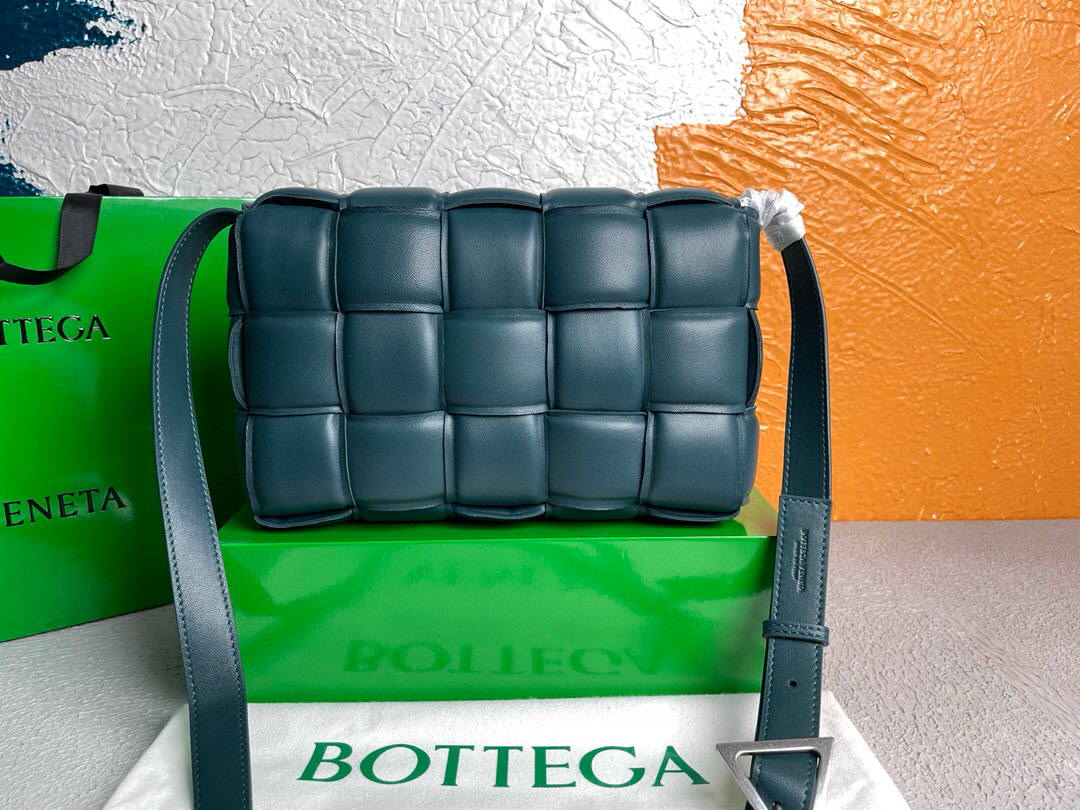 Bottega Veneta BV 20206 Padded Cassette 591970 Dark Green Silver - Default Title - View 3