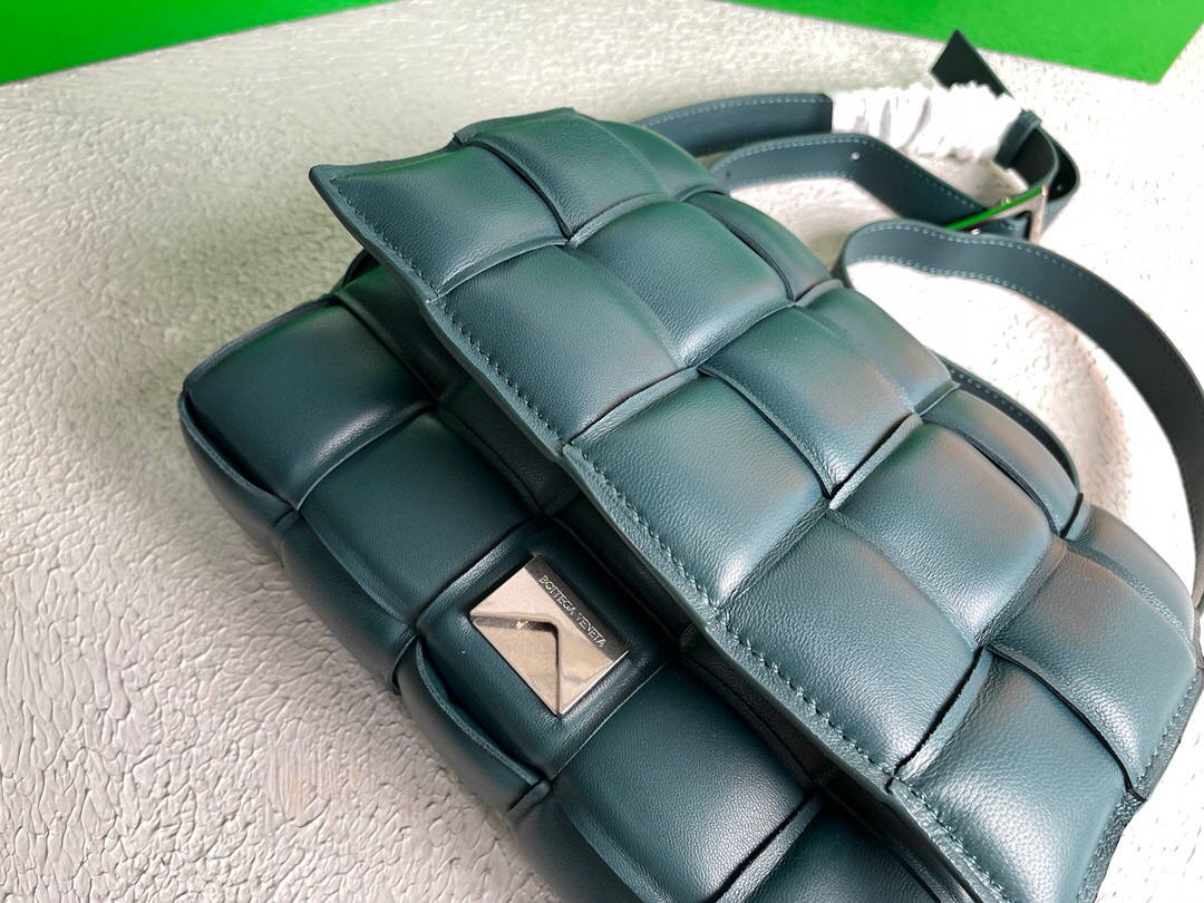 Bottega Veneta BV 20206 Padded Cassette 591970 Dark Green Silver - Default Title - View 8