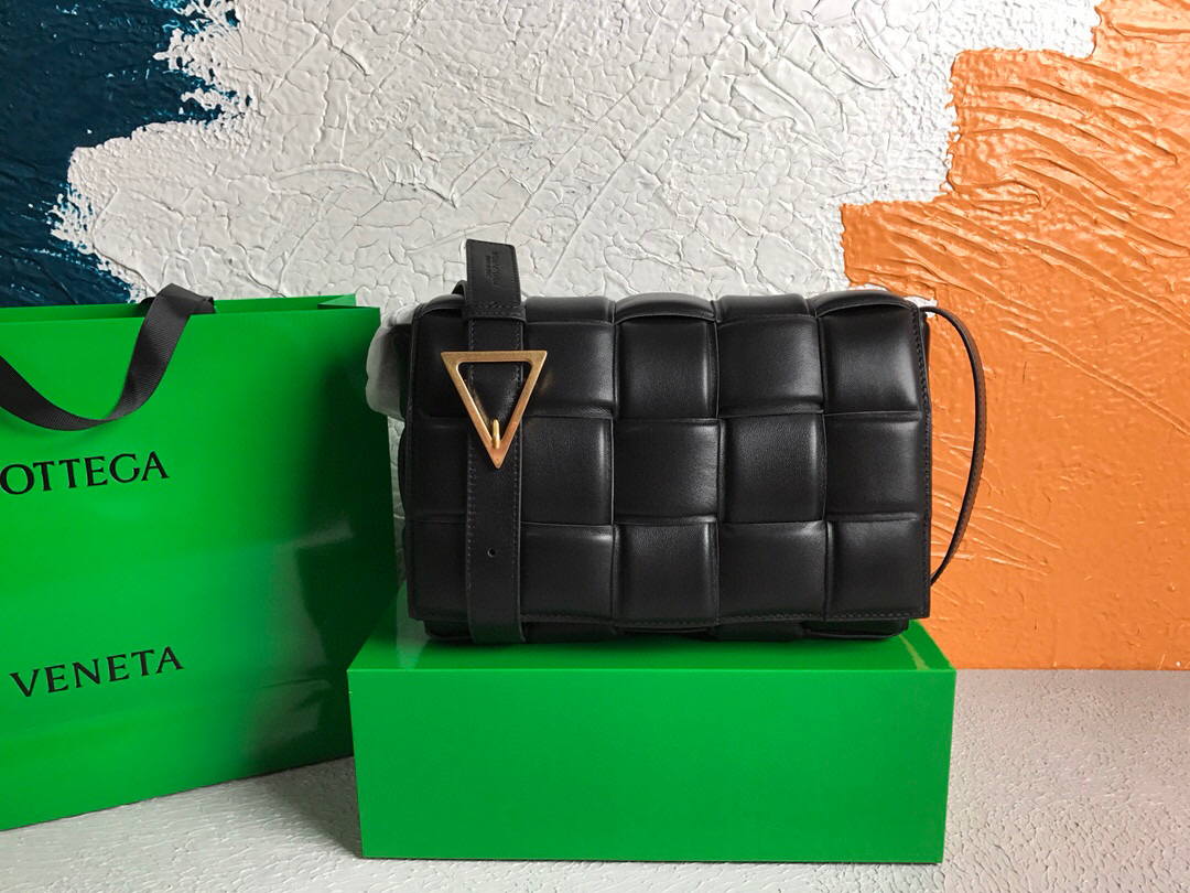 Bottega Veneta BV 591970 Padded Cassette 20206 Black Gold - Default Title - View 1
