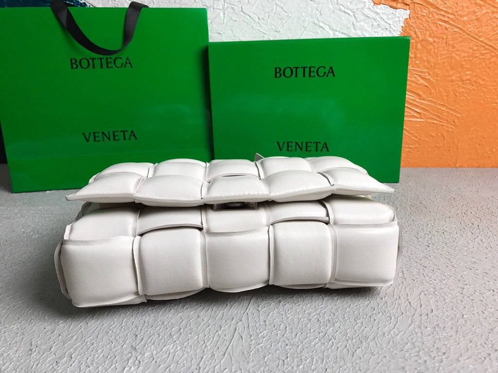 Bottega Veneta BV 591970 Padded Cassette 20206 White Silver