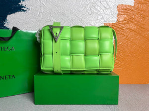 Bottega Veneta BV 591970 Padded Cassette 20206 Lemon Green Silver - Default Title - View 1
